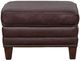Fairfield® Customizable Pelle Provisions Presley Ottoman with Nailhead Trim-1
