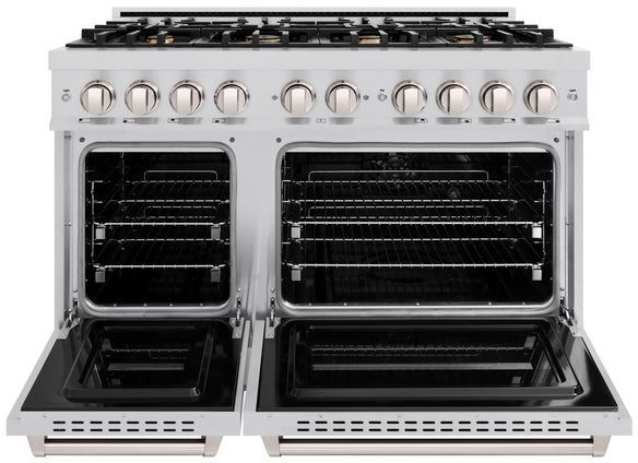 ZLINE Classic 48" Satin Stainless Steel Pro Style Gas Range-1