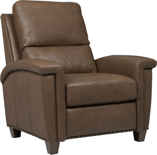 Hooker® Furniture Ready-Made Upholstery Julian Rowe Chocolate Power Recliner with Power Headrest-0