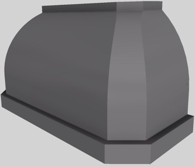 Vent-A-Hood® Designer Series 54" Gunsmoke Wall Mounted Range Hood-2