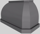 Vent-A-Hood® Designer Series 54" Gunsmoke Wall Mounted Range Hood-5
