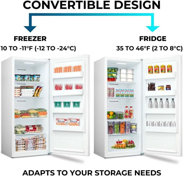 Kenmore® 28" 14 Cu. Ft. White Garage Ready Convertible Upright Freezer with Quick Freeze-3