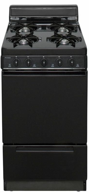 Premier 20" Black Freestanding Gas Range-0