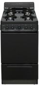 Premier 20" Black Freestanding Gas Range-0