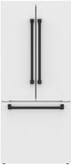 Thor Kitchen Gordon Ramsay Series 30" White French Door Counter Depth Refrigerator with Black Hardware-2