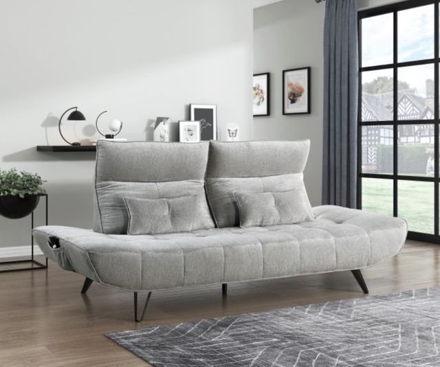Homelegance® Quonsett Gray Sofa with Power Adjustable Seat Depth and Manual Adjustable Headrests-1