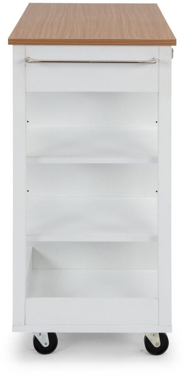 homestyles® Storage Plus Off-White Kitchen Cart-2