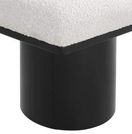 Meridian Furniture Pavilion 10-Piece Black/Cream 90" Modular Bench Set-3