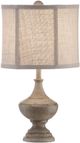 Crestview Collection Post Finials Antique White Table Lamp-0