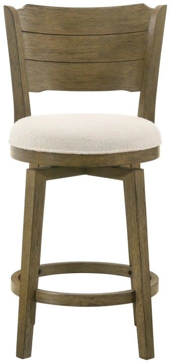 Armen Living Winsley Putty Brown/White Counter Stool-2