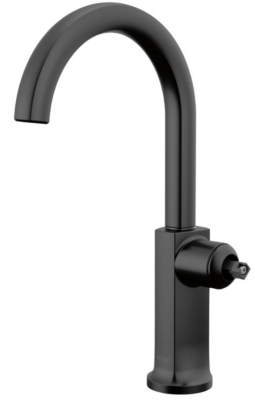 Brizo Kintsu® Matte Black Bar Faucet with Arc Spout-0
