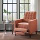 Olliix by Madison Park Red Omega Push Back Recliner-4