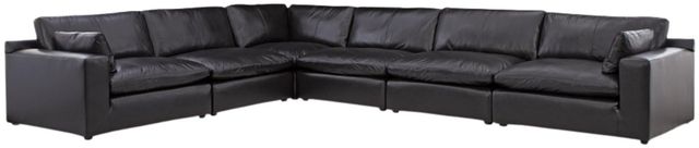 Signature Design by Ashley® Emilia 6-Piece Black L-Shape Sectional-0