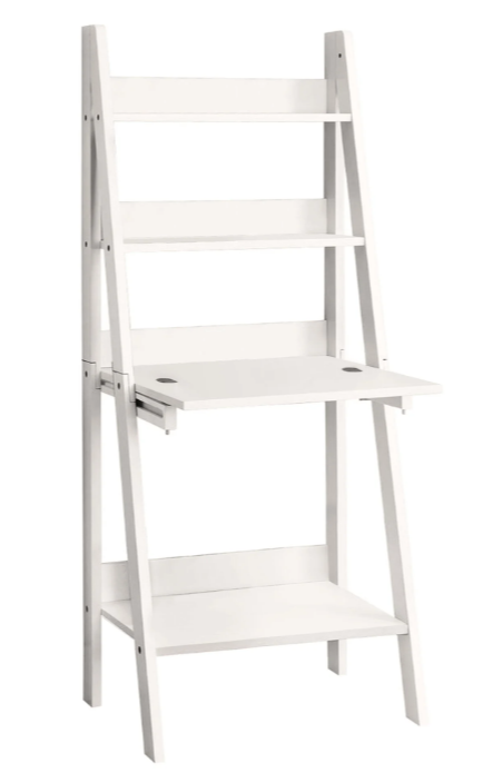 Monarch Specialties Inc. White 61" Ladder Style Computer Desk-1