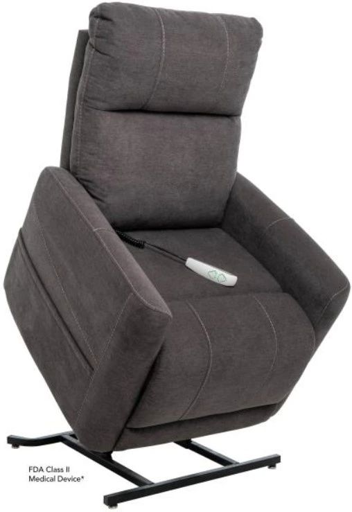 Mega Motion® Trio Invigorate Saville Gray Power Lift Recliner-0
