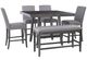 Powell® Seneca 6-Piece Gray Counter Dining Set-0