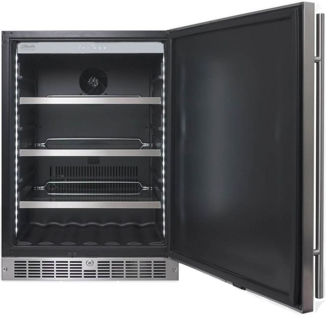 Silhouette Niagara 5.5 Cu. Ft. Stainless Steel Under the Counter Refrigerator-1