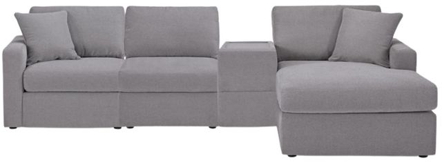Signature Design by Ashley® Modmax 4-Piece Granite Right-Arm Facing Sectional and Chaise with Storage Console-1