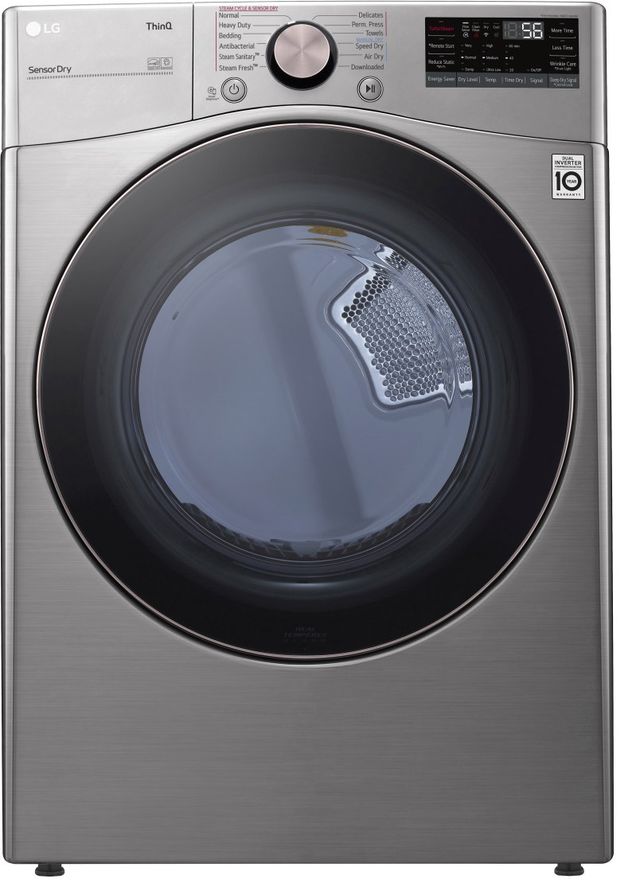LG Graphite Steel Front Load Washer & Electric Dryer Laundry Pair-2