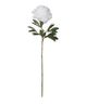 A & B Home Cream/Green Faux Fabric Peony Stem-0