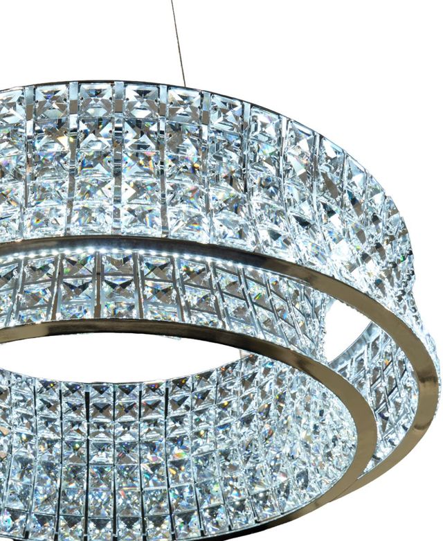 Michael Amini® Galaxy Chrome Round 24-Light LED Chandelier-4