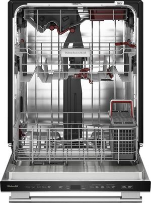 KitchenAid 24" PrintShield Stainless Steel 360 Max Jets Top Control Built-In Dishwasher KitchenAid 24" PrintShield Stainless Steel 360 Max Jets Top Control Built-In Dishwasher
