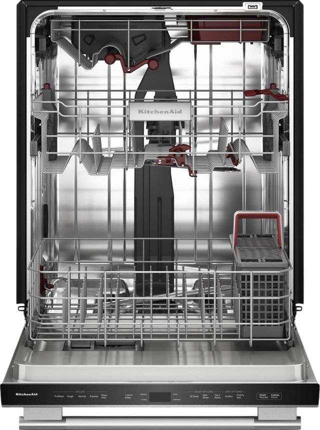 KitchenAid® 24" PrintShield™ Stainless Steel 360° Max Jets™ Top Control Built-In Dishwasher-1