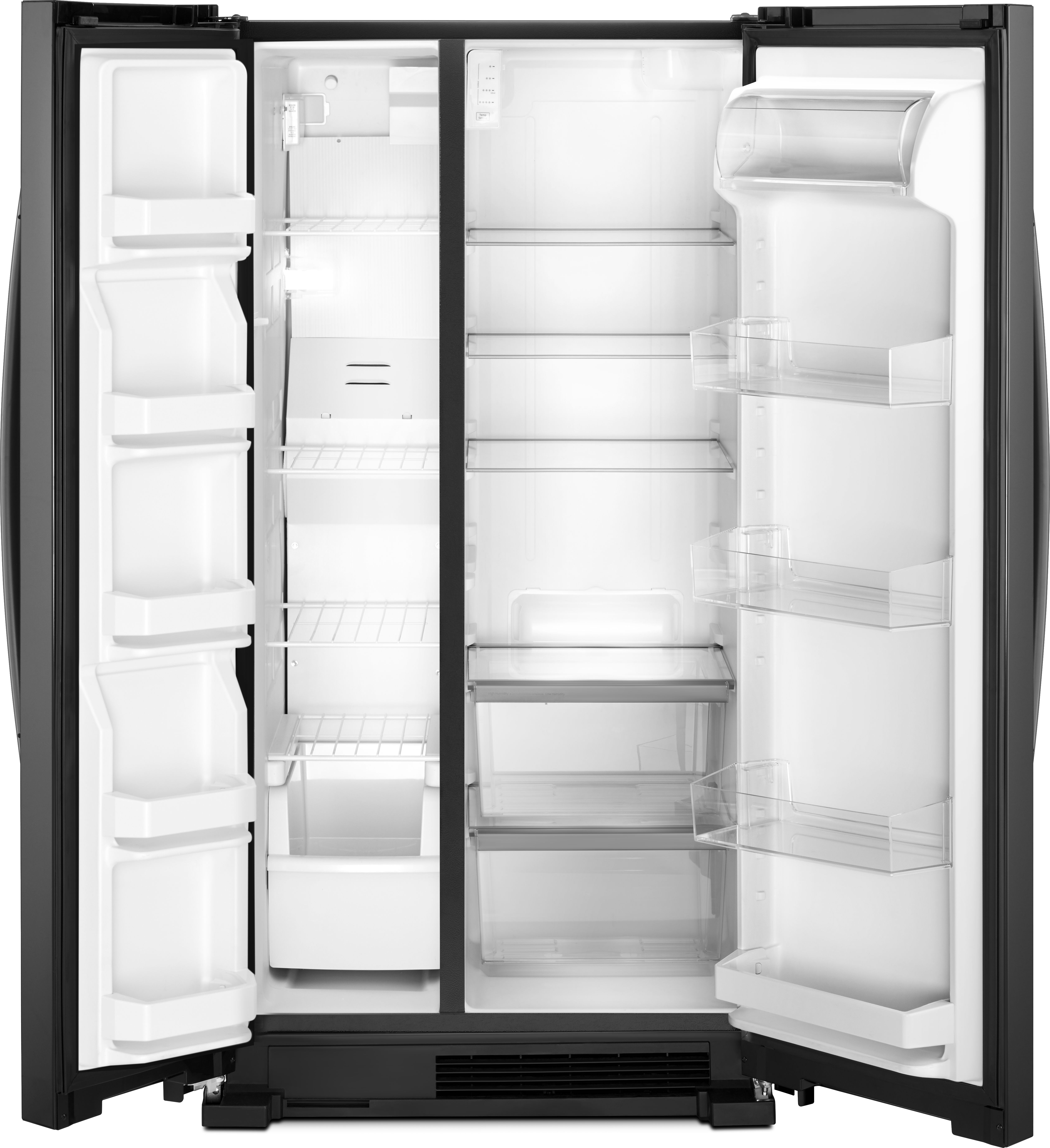 Whirlpool 33 in. 22.0 Cu. Ft. Black Side-By-Side Refrigerator - Thumbnail 3