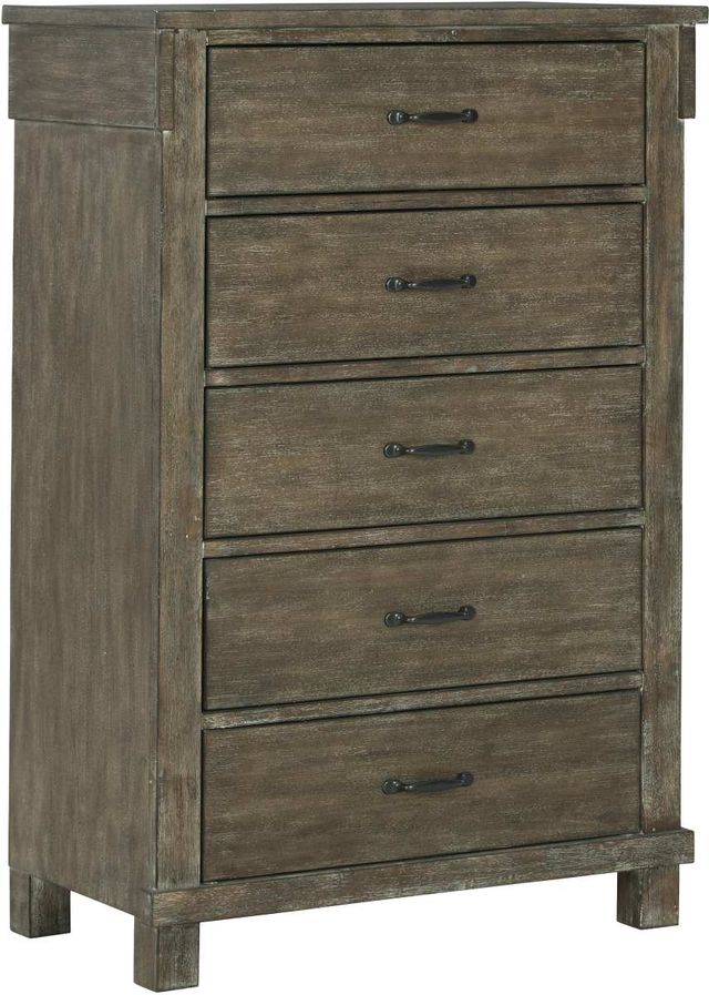 Signature Design by Ashley® Shamryn 4-Piece Grayish Brown King Panel Bed Set-3
