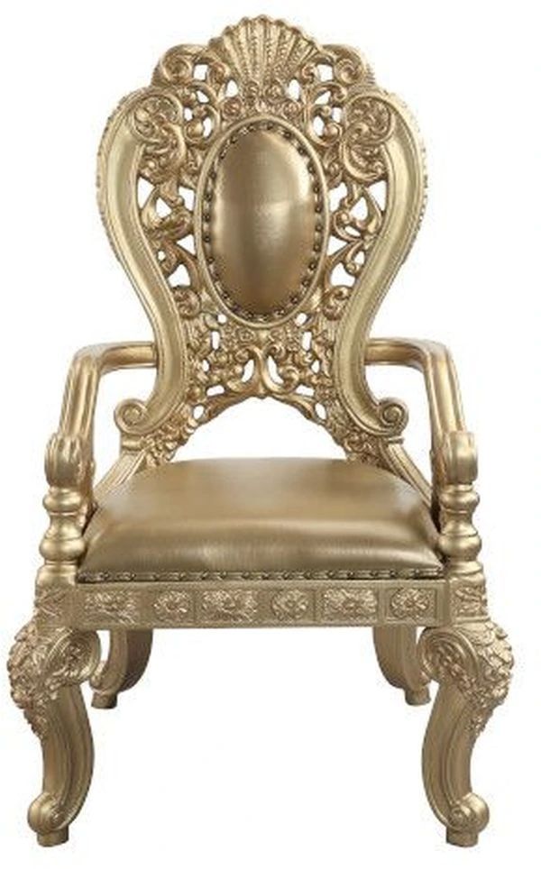 ACME Furniture Seville 2-Piece Gold Arm Chair Set-2