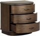 Four Hands Tovae Honed Coffee Marble/Stained Saddle Brown Sungkai Nightstand-4