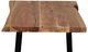 Porter International Designs Manzanita Natural End Table with Black Metal Base -4