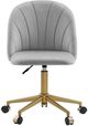 Linon Abigail Gray Desk Chair-2