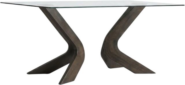New Classic® Home Furnishings Tyra 5-Piece Gray/Walnut Dining Table Set-2