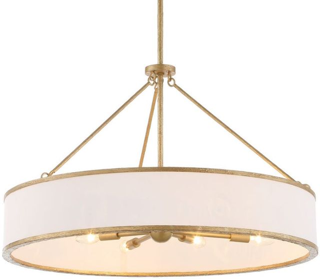Uttermost® Algiers Gold/White 8-Light Pendant-4