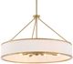 Uttermost® Algiers Gold/White 8-Light Pendant-4