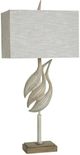 StyleCraft Norman Wyatt Home Woodcut Egrets Rona Beige Poly Table Lamp-0