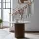 Liberty Furniture Kaleidoscope Gray Pedestal Dining Table with Aged Whiskey Base-1