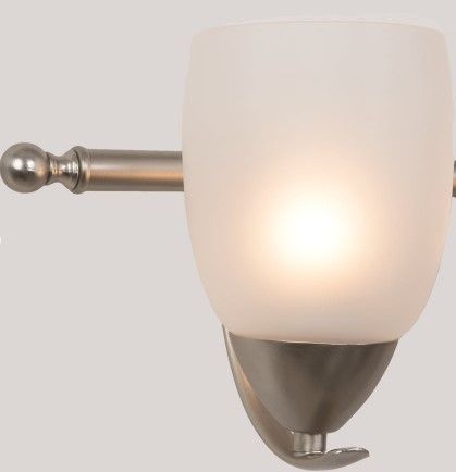 YHD Mirror Lake Brush Nickel/White 3-Light Vanity Lighting-4
