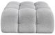 Meridian Furniture Ames Grey Boucle Ottoman-1
