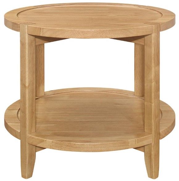 Coaster® Camillo Maple Brown Round End Table-2