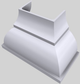 Vent-A-Hood® Designer Series 48" White Wall Mounted Range Hood-1