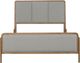 Coaster® Arini Sand Wash/Grey Eastern King Upholstered Panel Bed-2