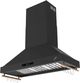 FORNO® Venezia Alta Qualita 48" Black Wall Mounted Range Hood with Antique Brass Accessories, Touch Controls and Baffle Filters-3