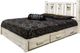 Montana Woodworks® Homestead Ready to Finish Full Platform Storage Bed with Laser Engraved Elk Design-3