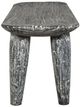 Uttermost® Fade To Black Distressed Black/White Wood Bench-5