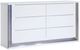 Global Furniture USA Ylime 4-Piece Smooth White Queen Panel Bedroom Set-2