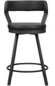Homelegance® Appert Black/Dark Gray Swivel Counter Height Chair-1