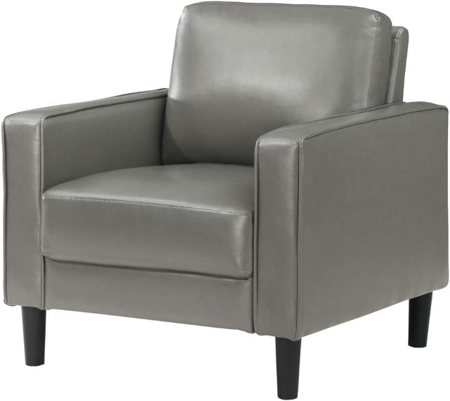 Coaster® Ruth Gray Upholstered Track Arm Accent Chair-2