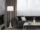 Cal® Lighting & Accessories Lockport Chrome/Wood Floor Lamp-2